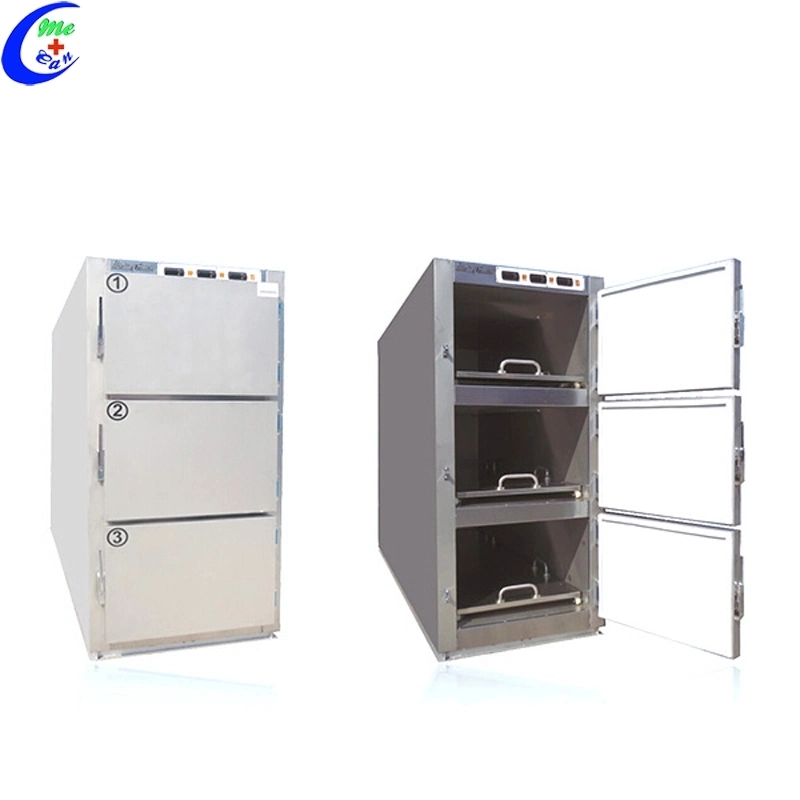 Medical Funeral Products Stainless Steel Bodies Mortuary Refrigerator Morgue Freezer